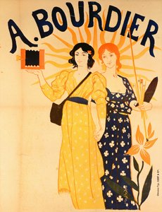 Bourdier相机的广告 作者 保罗·埃米尔·曼杰特